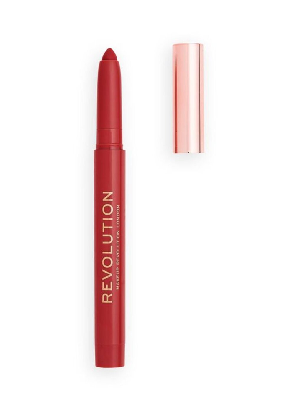 Makeup Revolution Velvet Kiss Lip Crayon - Ruby